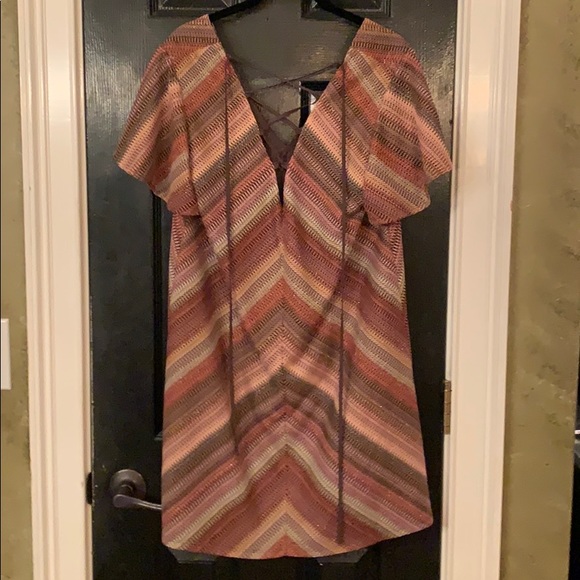 BCBGeneration Dresses & Skirts - BCBGeneration retro deep V dress M